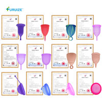 Coupe menstruelle en silicone médical pour flux abondant, sans BPA, réutilisable, kit de coupe menstruelle écologique