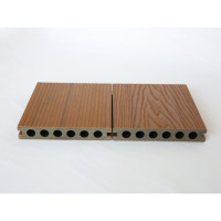 Planches de terrasse en composite WPC co-extrudé, modernes, solides, lisses, résistantes, pour l'extérieur