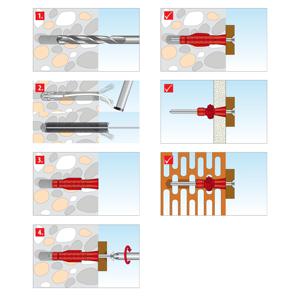 Tox ปลั๊กเสียบผนังอเนกประสงค์ Tri 6X36มม. ในกล่องกลม - Product Image 4