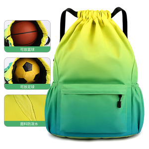 <strong>Custom</strong> Lightweight Waterproof <strong>Drawstring</strong> <strong>Backpack</strong> Sack Pack for Sports &amp; Gym Use for Men &amp; Women Premium Promotional Sportpacks - Product Image 3