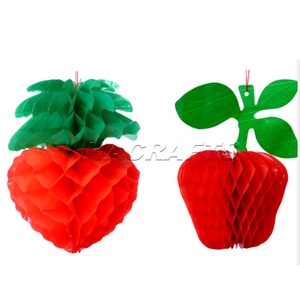 Venta caliente 4 pulgadas 10 pulgadas 12 pulgadas linterna de papel de plástico con forma de fruta para decoraciones de fiesta, decoraciones de cumpleaños - Product Image 2
