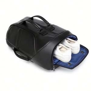 Customized New High-quality Waterproof PU Zipper Closure Gym Luggage Unisex Casual Multi-pocket Fashion Duffel Backpack 20-37L - Product Image 4