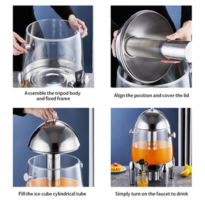 Yurtrain 12L distributore di latte commerciale in acciaio inox per uso alimentare 1 anno di garanzia bevande calde e calde succo di <span class=keywords><strong>caffè</strong></span> Hotel Buffet - Product Image 6