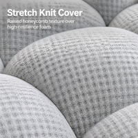 Cloud Loveseat 2-Sitzer Sofa Stretch-Strickstoff Wabenmuster Wohnzimmer-Couch Bodenliege für Schlafzimmer Leseecke