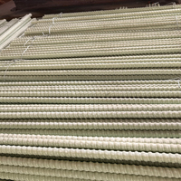 Varilla Corrugada Espiralada de GFRP, Varilla Roscada de Fibra de Vidrio, Corte con Técnica de Pultrusión Marca ZQ, Superficie Lisa para Concreto