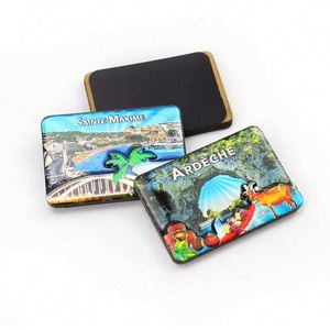 Imanes de nevera 3D de madera personalizados con pegatinas de recuerdo de aniversario para universidades, ciudades, turismo o empresas - Product Image 1