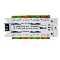 JIUAN - Lumières d'escalier LED à 32 canaux - Contrôleur de capteur de mouvement PIR - Contrôle sans fil - Intérieur - 12V 24V - Automatique - Plastique - Garantie 1 an