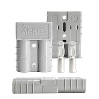 Conector de Alimentación de 50A, 2 Polos, Conector de Desconexión Rápida para Batería, Aplicación para Cables de CC de Sistemas Solares, RV y UPS