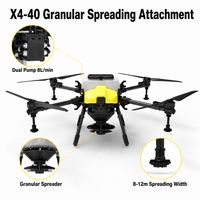 Kit d'épandeur agricole X4-40 40L, accessoire d'épandage, pompe à engrais granulaire haute précision, moteur, GPS