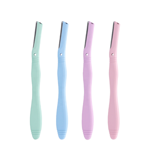 Eco-Friendly Reusable Metal Handle <b>Eyebrow</b> Razor Premium <b>Eyebrow</b> <b>Trimmer</b> with Replacement Blades - Product Image 1