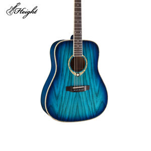 <span class=keywords><strong>Guitarra</strong></span> eléctrica acústica azul de 40 pulgadas con madera contrachapada de Fresno Instrumento electroacústico apto para viajes - Product Image 4