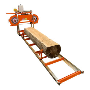 Segheria Mobile Orizzontale <span class=keywords><strong>Portatile</strong></span> 6.5HP/9HP/15HP con Macchina Bordatrice CNC e Spaccalegna - Product Image 5