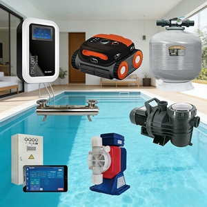 Système de filtration de piscine extérieur sans conduit tout-en-un Zhongshan pour la Foire de Canton de Guangzhou, équipement hôtelier DSL pour piscine - Product Image 1