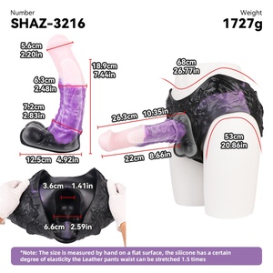 SHAZ 10inches Penis Extender Pants Hollow Horse <b>Dildo</b> Pants Harness Penis Enlargement Extensions Delay Ejaculation Sex Enhancer - Product Image 2