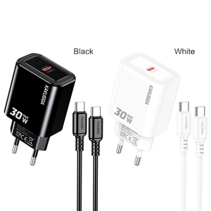 Kit de Cargador de Doble Puerto con Moldeado Personalizado Serie <span class=keywords><strong>JIAXIN</strong></span> KSC-1656 (Estándar Europeo) USB a Tipo-C - Product Image 1