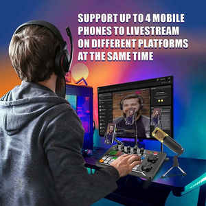 Carte son F998, mixeur audio, mixeur DJ, interface audio, <span class=keywords><strong>changeur</strong></span> <span class=keywords><strong>de</strong></span> <span class=keywords><strong>voix</strong></span>, effets sonores pour diffusion en direct, chant, enregistrement en studio - Product Image 4