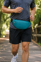 Sac banane personnalisé, sac de ceinture en nylon avec impression sur mesure, sac de hanche imperméable, vente en gros, fabricant OEM