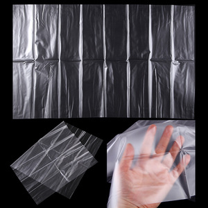 Châle en silicone blanc transparent givré 28cm x 13cm pour salon de coiffure, teinture et shampoing - Product Image 2