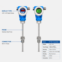 Transmetteur de thermocouple intégré antidéflagrant, sortie 4-20 mA RS-485, capteur PT100 avec affichage LED (sonde personnalisable)