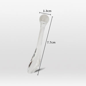 Cuchara de crema facial acrílica de Venta caliente, barra de Crema para Ojos faciales, barra de masaje transparente, cuchara de maquillaje transparente - Product Image 4