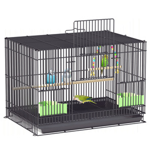 Cage <span class=keywords><strong>à</strong></span> oiseaux <span class=keywords><strong>de</strong></span> luxe surdimensionnée pour perroquet, en <span class=keywords><strong>fil</strong></span> <span class=keywords><strong>de</strong></span> <span class=keywords><strong>fer</strong></span>, motif floral, anti-évasion, avec fermeture <span class=keywords><strong>à</strong></span> boucle - Product Image 3