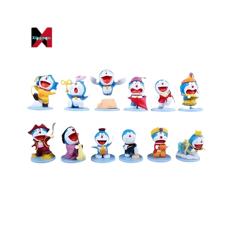 Doraemon 6 Styles Blind Box Gacha Capsule Toy Machine Figure Set
