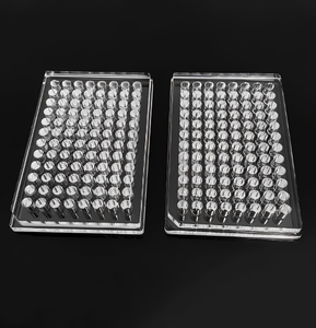 Kaca kuarsa UV Microplate <span class=keywords><strong>96</strong></span>-<span class=keywords><strong>Well</strong></span> Quartz <span class=keywords><strong>ELISA</strong></span> <span class=keywords><strong>Plate</strong></span> untuk reaksi bioenzim & Budaya bakteri (dapat disesuaikan) - Product Image 3