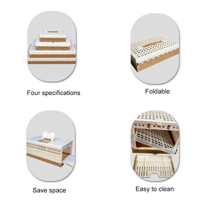 Katlanabilir plastik kuş ve güvercin seyahat taşıma kafesi evcil hayvan kuşları için eğitim ve serbest bırakma için kolay temizlenebilir - Product Image 5
