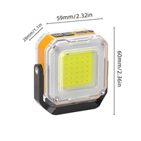 USB-Aufladbare Doppelkopf-LED-Arbeitsleuchte Hochleistungs-Flutlicht mit ABS-Lampengehäuse für Angeln & Camping