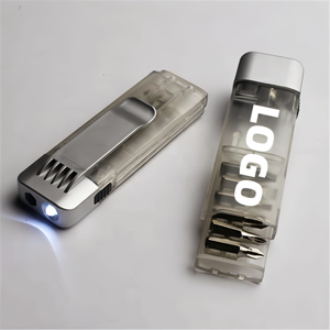 Juego de Destornilladores de Precisión 6 en 1 con Linterna LED, Destornillador Multibits de Bolsillo, Juego de Herramientas Mini de Acero al Carbono para Reparación de Teléfonos y Laptops - Product Image 1