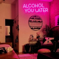 Enseigne murale néon LED en PVC IP65 personnalisable pour salon VIP, bureau, hôtel, pub, café, fêtes d'anniversaire, cave à bière, chambre à coucher