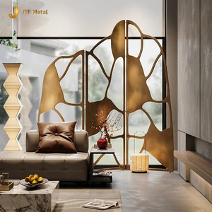 J449 Custom Stainless Steel Decorative <b>Screen</b> Modern Metal Divider for Hotel Villa Interior Decoration - Product Image 5
