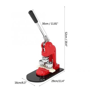 Diy Round Rectangular <b>Square</b> Center Star <b>Key</b> Ring Opener 58 75Mm Manual Button Badge Making Machine - Product Image 2