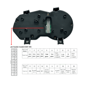 Bán buôn đồng hồ tốc độ xe máy màn hình <span class=keywords><strong>LCD</strong></span> công-tơ mét cho Italika 150z 150 z 150sz 150 sz 170z 170 z - Product Image 5