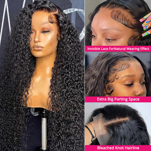300 Densité Hd Dentelle Perruque <span class=keywords><strong>Afro</strong></span> Crépus Bouclés Perruques <span class=keywords><strong>Afro</strong></span> Cheveux Perruques Transparente pour Noir Cheveux Humains Mongol Naturel Lace Front Femmes - Product Image 3