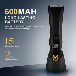 PRITECH Ipx7 Alat Cukur Pria Tahan Air Tanpa Kabel 2 in 1 untuk Tubuh dan Wajah, Pemangkas Rambut Kemaluan untuk Pria - Product Image 6