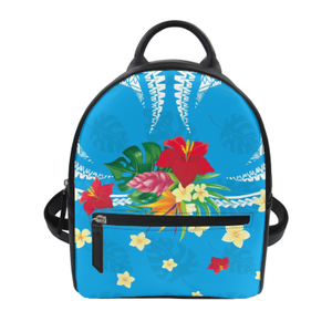 Sac à dos en cuir pour femmes, haute demande, Design de <span class=keywords><strong>tatouage</strong></span> polynésien, imprimé <span class=keywords><strong>3D</strong></span>, sac à dos personnalisé, filles, femmes, mode, Mini sac à dos à fermeture éclair - Product Image 3