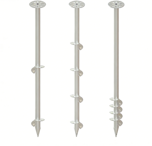 UISOLAR Pieu de fondation hélicoïdal galvanisé à chaud, vis de terre pour fondation, vis de terre solaire pour terrasses, fabrication chinoise - Product Image 3