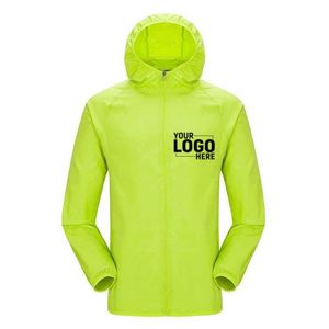 New Arrival Unisex Outdoor Windbreaker, Waterproof Sun Protection Coat with Custom Logo Printing - Product Image 2