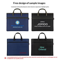 Bolsa de Documentos Oxford B4 con Asa, Logotipo Personalizado, Doble Bolsillo, Impermeable, para la Escuela, Oficina, con Cierre, para Hombre