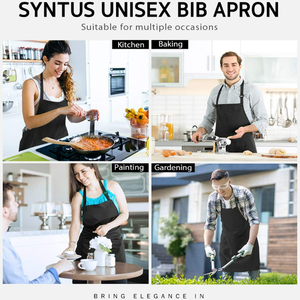 Tam Baskılı Tasarımlı Su Geçirmez Ayarlanabilir Cepli Geri Dönüştürülebilir Promosyon Mutfak Barista Önlüğü Pamuklu Şef Önlüğü - Product Image 6