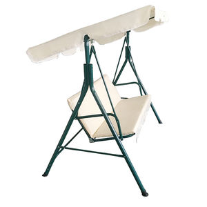 เฟอร์นิเจอร์กลางแจ้งสวนพักผ่อนคน 2 หรือ 3 ที่นั่งระเบียงเก้าอี้แกว่งพร้อมผ้าใบ - Product Image 4