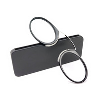 Lunettes de lecture miniatures sans branches, forme ronde, avec étui, pour piercing au nez, fabricants