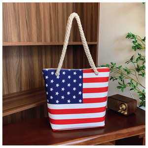 Nuevo bolso de hombro con estampado de lona, estilo moderno, bolso de mano suave con cierre de cremallera para todas las estaciones - Product Image 3