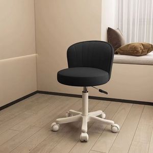 Sillón de Barbero Giratorio Ajustable Moderno, Taburete Rodante Tapizado para Salón, Mueble de Bar para Barbería y Salón de Uñas - Product Image 2