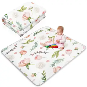优质泡沫婴儿游戏垫，厚一体式爬行，无味地板垫，防滑软垫婴儿游戏垫