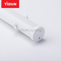 Éclairage de profil LED rond suspendu de 30 mm de diamètre pour l'éclairage professionnel des bureaux avec supports et bases de lampes
