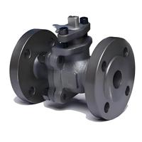 Vanne à boisseau sphérique à bride A105 150LB, en acier au carbone forgé, vanne pour applications pétrolières et gazières API 6D, OEM de haute qualité