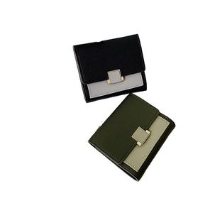 Nouveau portefeuille multi-cartes vertical court rétro avec fermeture éclair pour hommes avec fermoir Porte-monnaie pour hommes Porte-cartes Étui en gros - Product Image 3