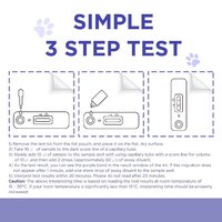 Cassette de test rapide d'anticorps de Brucella canine haute sensibilité pour la brucellose canine, bandelette de test pour cliniques vétérinaires, vente en gros